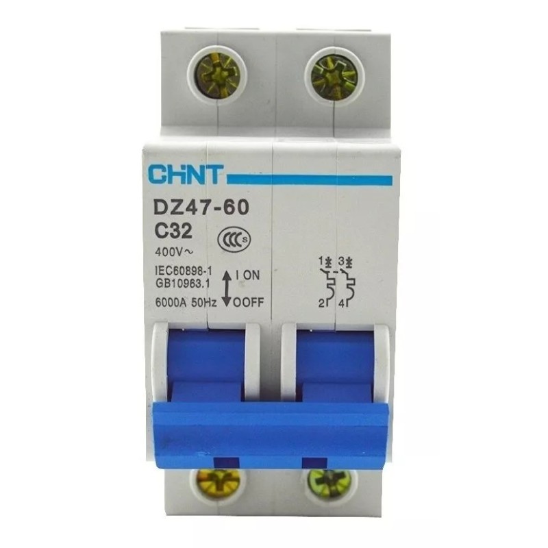 Disjuntor CHINT ELECTRIC DZ47-60 32AMP 2P Disjuntor CHINT ELECTRIC DZ47-60 32AMP 2P