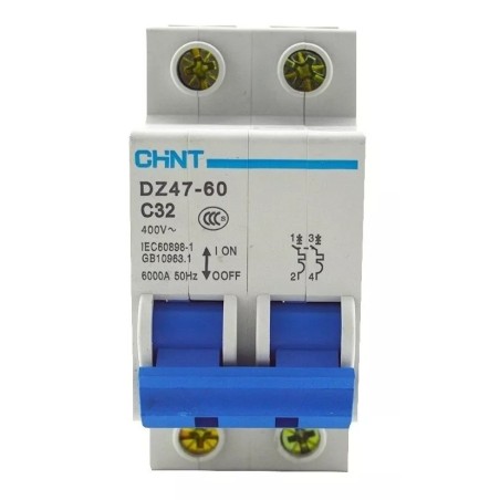 Disjuntor CHINT ELECTRIC DZ47-60 32AMP 2P