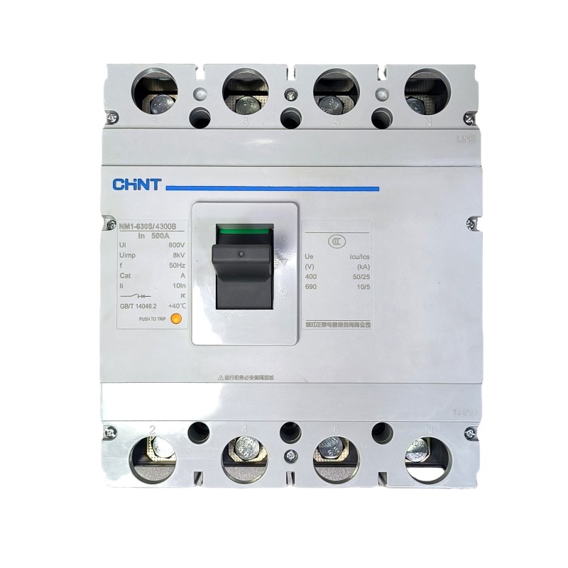 CIRCUIT BREAKER CHINT ELECTRIC NM1-630S/4300B 500AMP 3P+N CIRCUIT BREAKER CHINT ELECTRIC NM1-630S/4300B 500AMP 3P+N