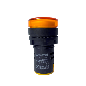 LUZ PILOTO LED AMARILLO AD16-22D/S 6.3 VOL