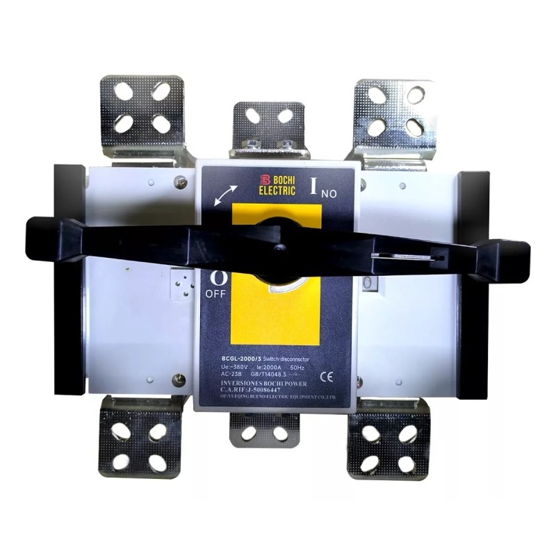 SECCIONADOR BAJO CARGA ROTATIVO BCGL 2000/3P/2000A SECCIONADOR BAJO CARGA ROTATIVO BCGL 2000/3P/2000A