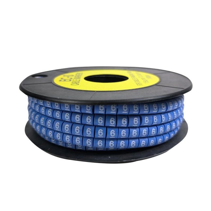 CABLE NUMBER MARKER N??6 EC1 2,5MM CABLE NUMBER MARKER N??6 EC1 2,5MM